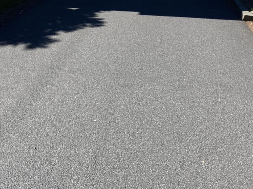 Faded driveway before sealcoating